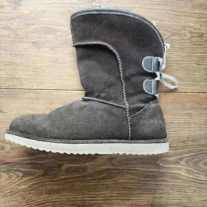 Emu Australia Charlotte Brown Suede Waterproof Winter Boots Size 10